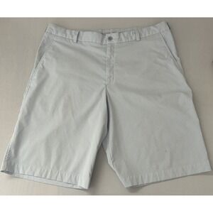 Nike Golf Men's 36 Blue Striped Chino Shorts Dri-FIT Stretch Performance